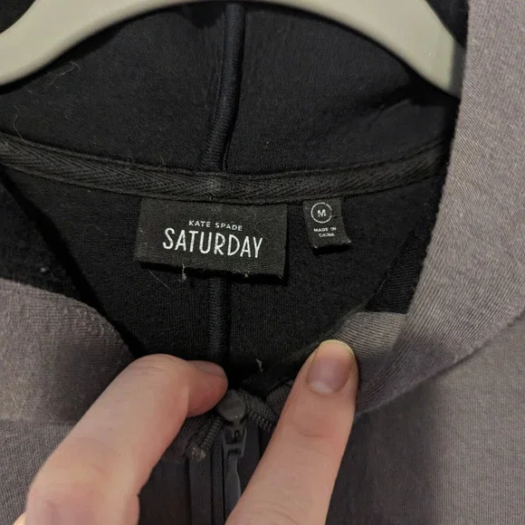 Kate Spade Saturday Grey Full Zip Hoodie - Picture 3 of 6